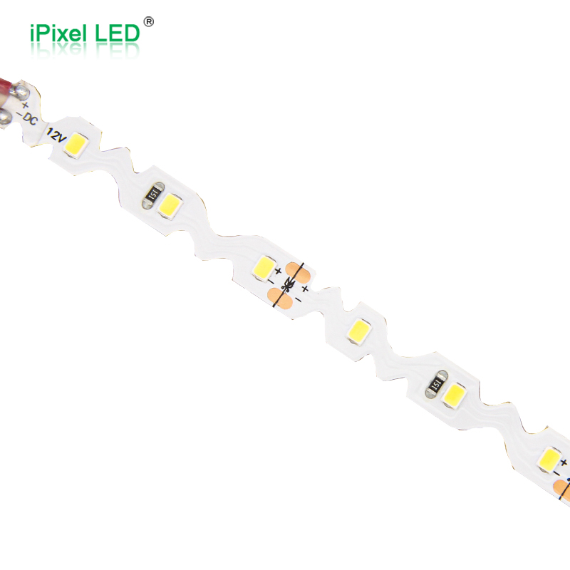 S Shape 8mm 2835 static color LED strip 60LEDs/m DC12V/DC24V